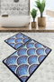 Mijölnir Juego de alfombrillas de baño Azul (3 piezas)